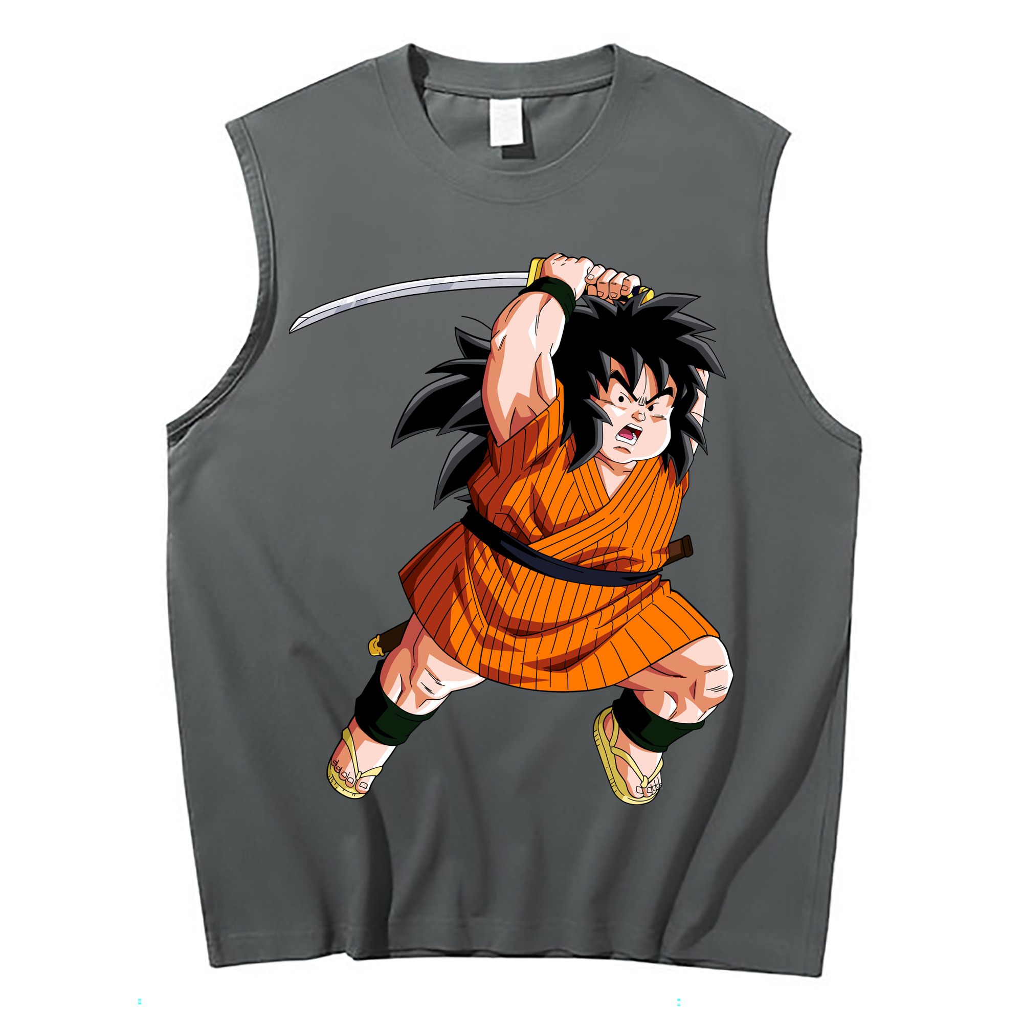 （画像用） ドラゴンボール やじろべえ DRAGON BALL Yajirobe コットン100％タンクトップ（フロントプリント）